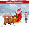 7.2 Feet Long Christmas Inflatable Santa on Sleigh with LED Lights Dog and Gifts Yard